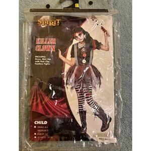 Spirit Halloween Killer Clown Costume Medium 8-10 US